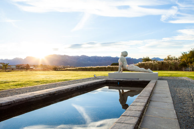 view-landscape-fountain-lake-statue-sante-wellness-retreat-spa-hotel-southafrica